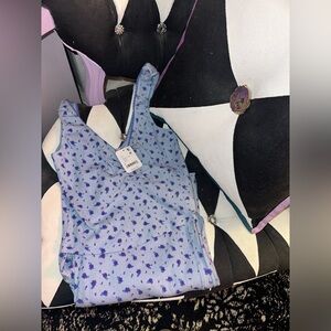 NWT Free People Fresh In Love Chambray Combo Set $98 MSRP